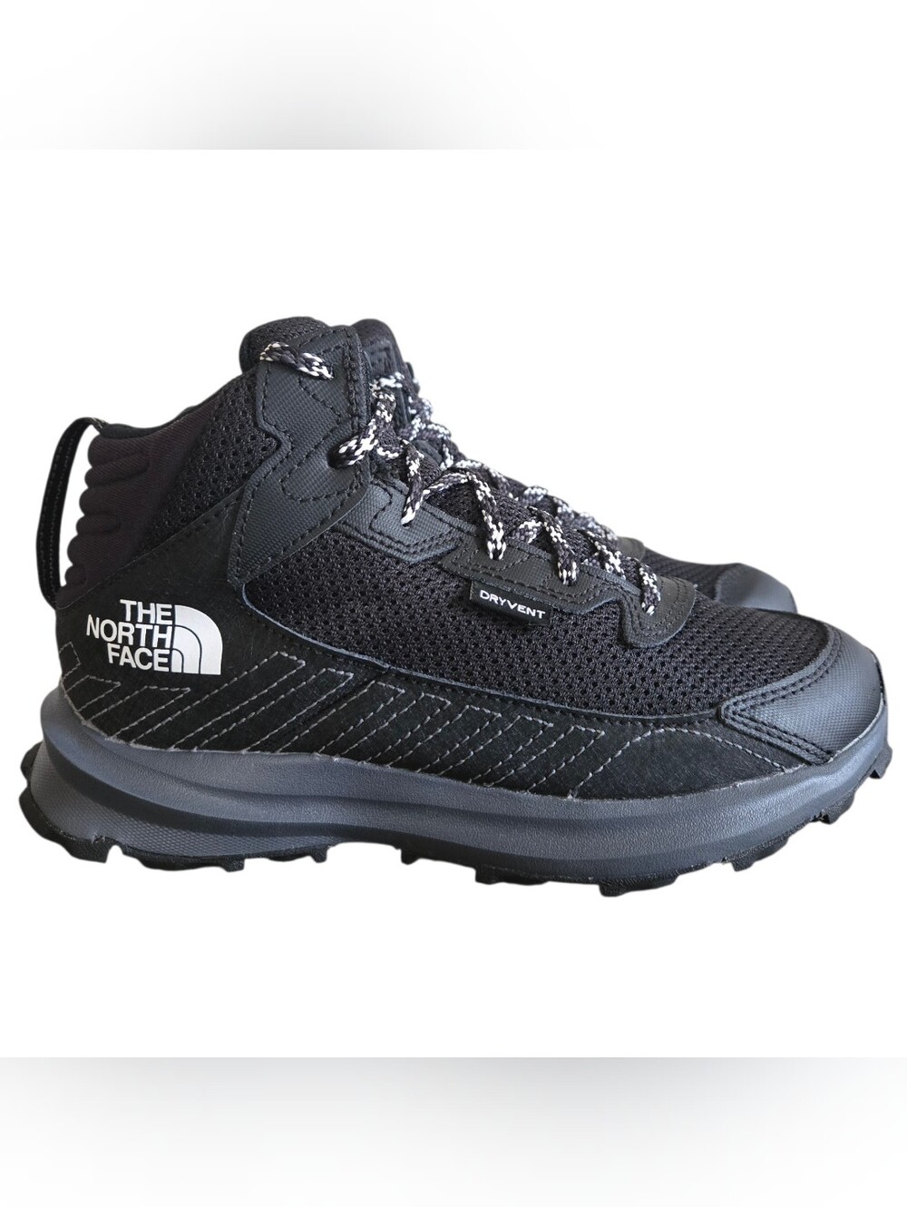The North Face Youth Fastpack Hiker Mid Waterproof Boots Youth Size 4 Black